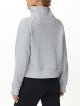 Womens' Half Zip Pullover Fleece Stand Collar Crop Sweatshirt with Pockets