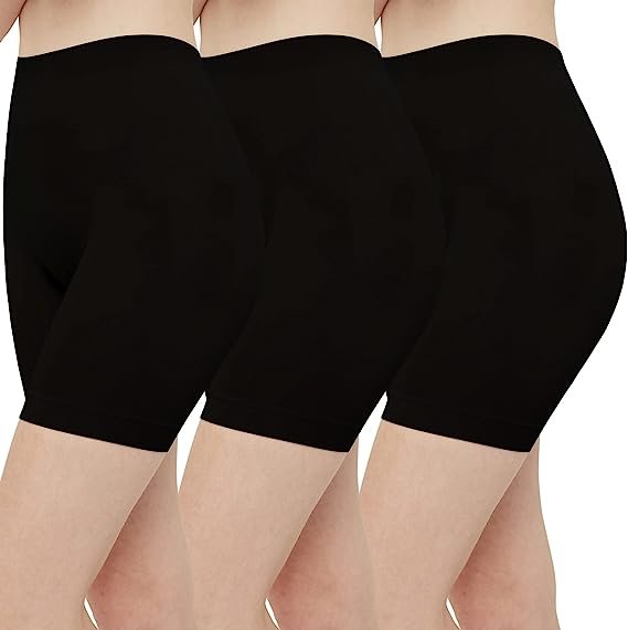 Women's Slip Shorts for Under Dresses High Waisted Summer Shorts 3-Pack